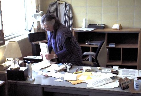 Barb's last hour at her desk