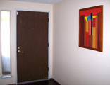 Hung in the entryway of Robin's house