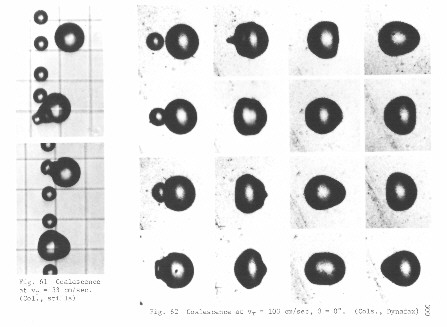 Figs. 61 and 62 - coalescence (still photos in first column)