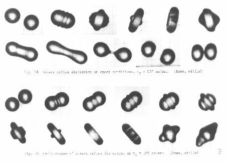 Figs. 18 and 19 - reflex disjection (all still photos)