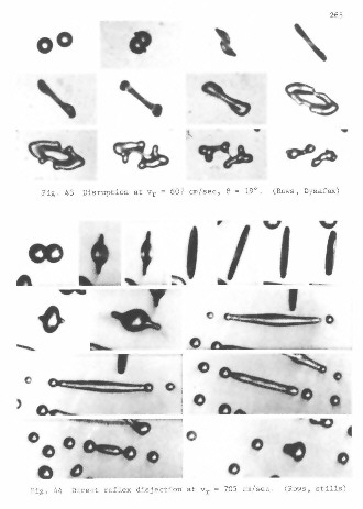 Fig. 43 - disruption and Fig. 44 (still photos) - reflex disjection