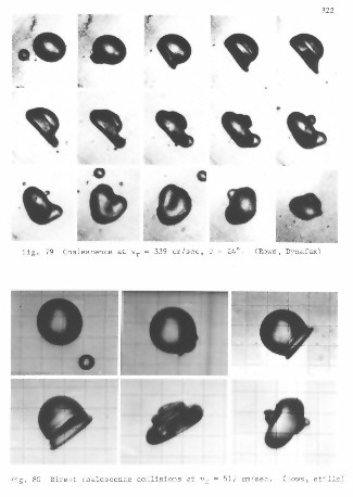 Figs. 79 and 80 - coalescence (still photos in bottom 2 rows)